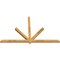 Ekena Millwork Kennewick Rough Sawn Timber Gable Bracket, Western Red Cedar, 108"W x 68"H x 4"D x 4"F, 15/12 Pitch GBW108X68X0404KEN00RWR - alternate 3